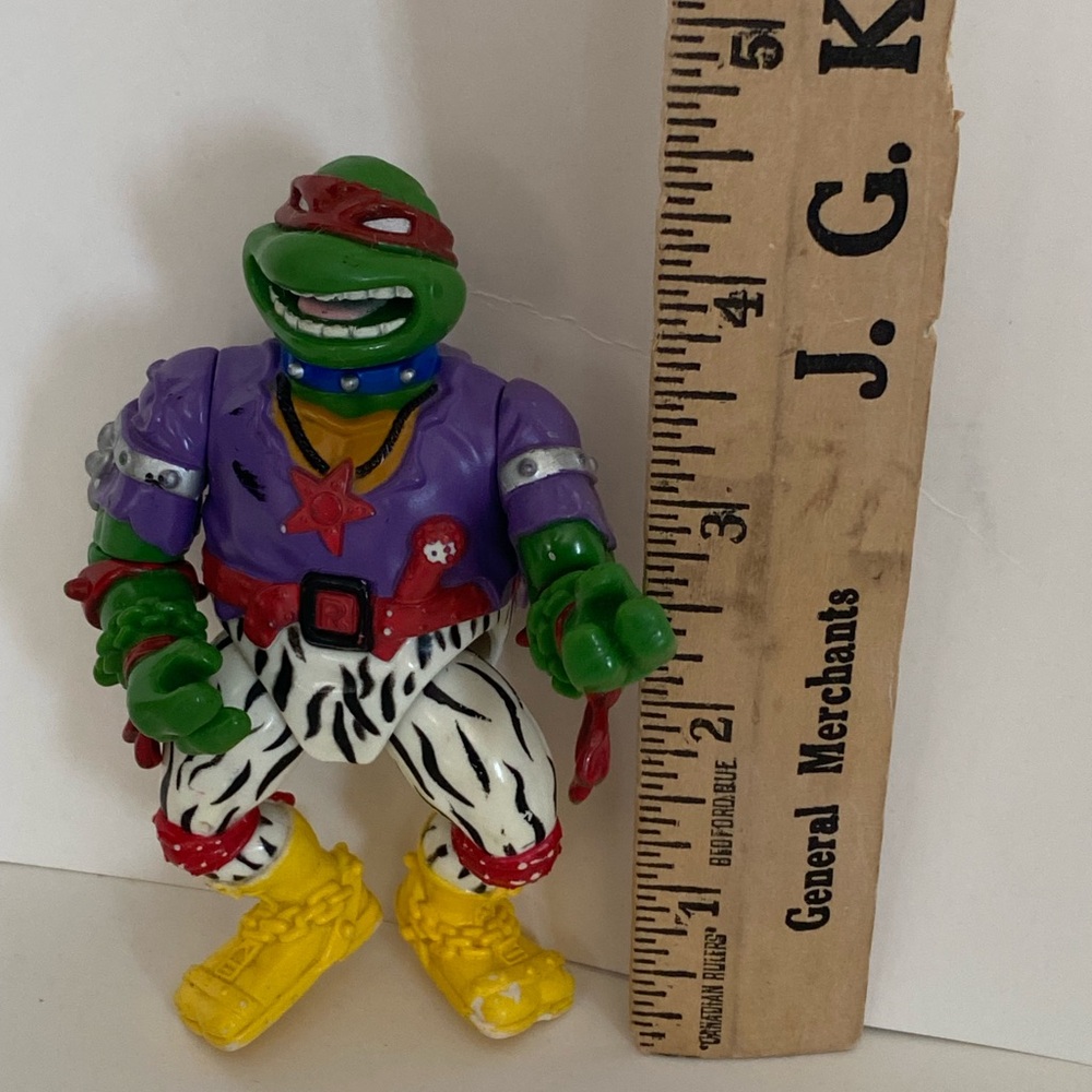 TMNT Teenage Mutant Ninja Turtles 1991 Heavy Metal Ralph Raphael Loose Fogure - Picture 5 of 14